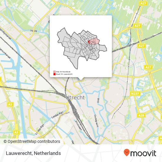 Lauwerecht Karte