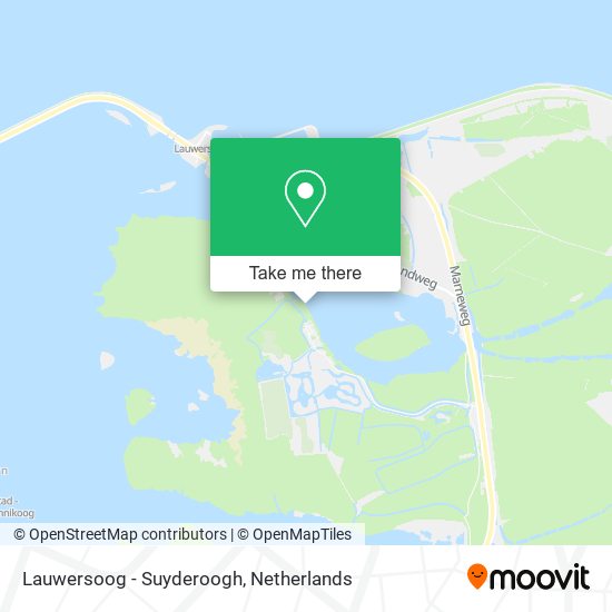 Lauwersoog - Suyderoogh map