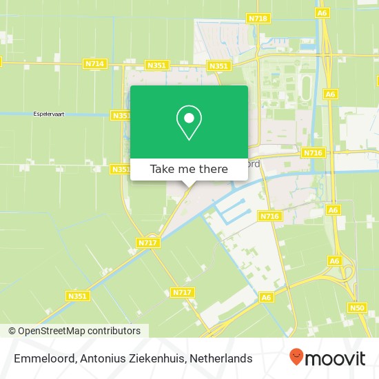 Emmeloord, Antonius Ziekenhuis map