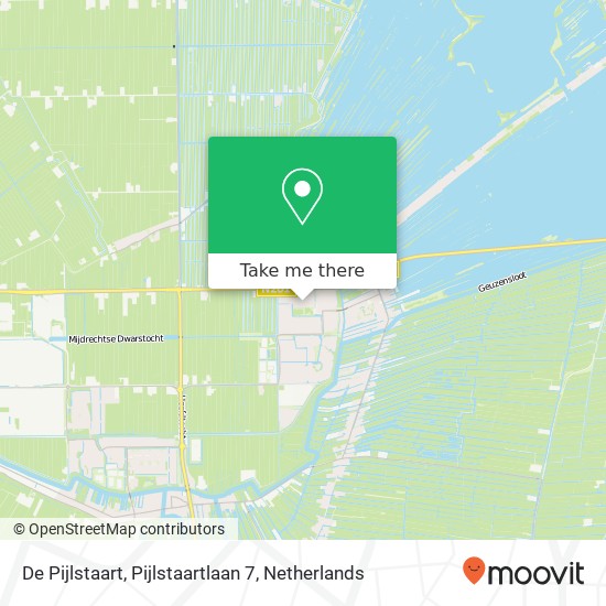 De Pijlstaart, Pijlstaartlaan 7 map