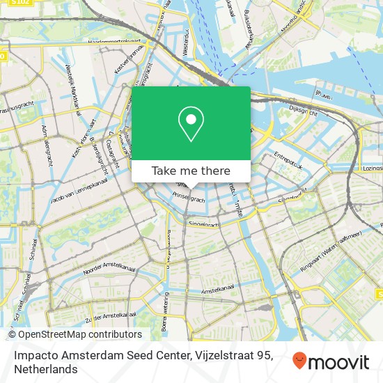 Impacto Amsterdam Seed Center, Vijzelstraat 95 Karte