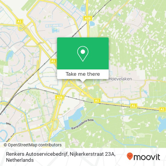 Renkers Autoservicebedrijf, Nijkerkerstraat 23A map