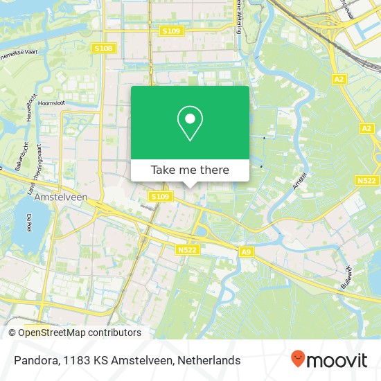 Pandora, 1183 KS Amstelveen map