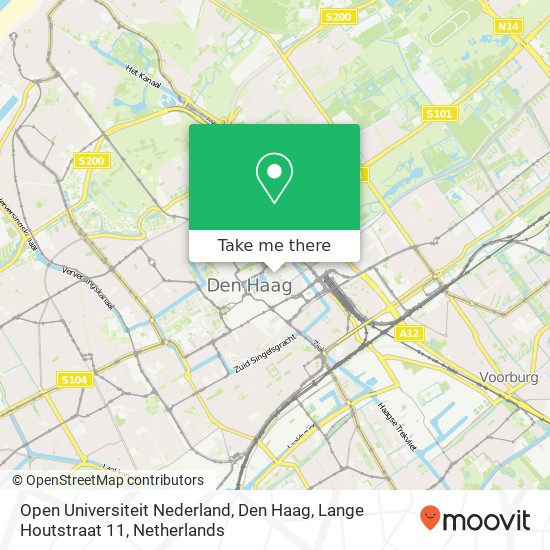 Open Universiteit Nederland, Den Haag, Lange Houtstraat 11 map