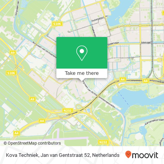 Kova Techniek, Jan van Gentstraat 52 map