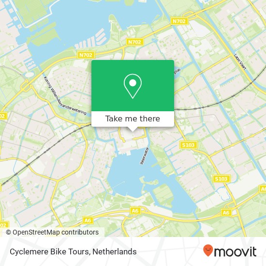 Cyclemere Bike Tours map