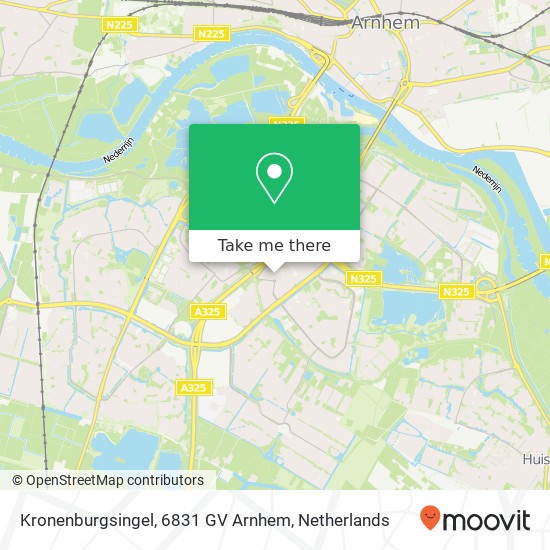 Kronenburgsingel, 6831 GV Arnhem map