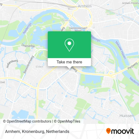 Arnhem, Kronenburg map