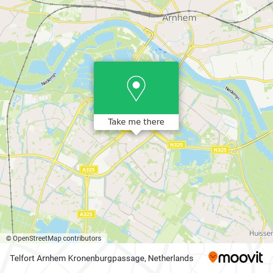 Telfort Arnhem Kronenburgpassage map