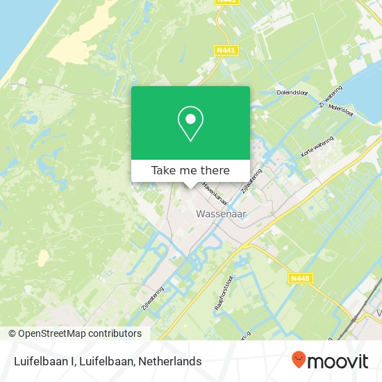 Luifelbaan I, Luifelbaan map