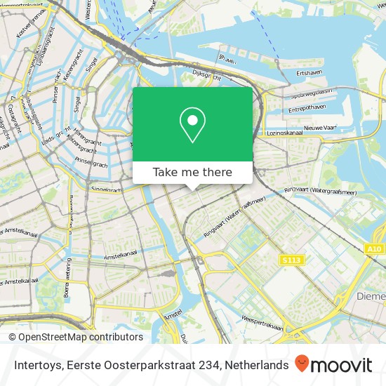 Intertoys, Eerste Oosterparkstraat 234 map