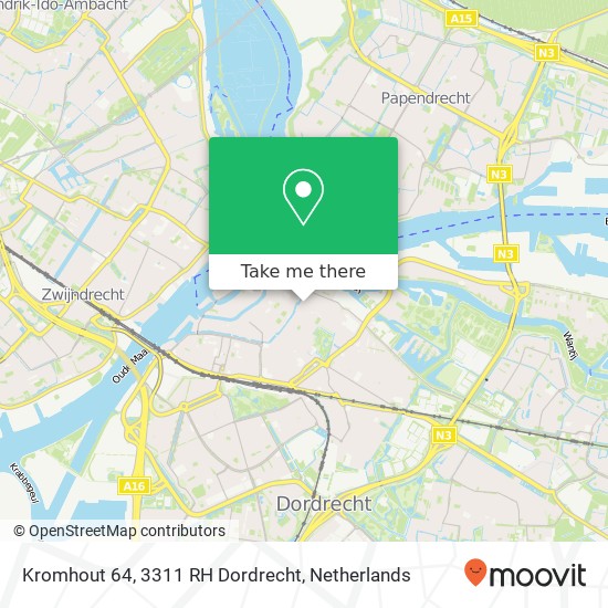 Kromhout 64, 3311 RH Dordrecht map