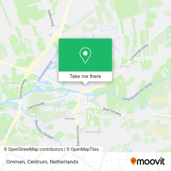 Ommen, Centrum map