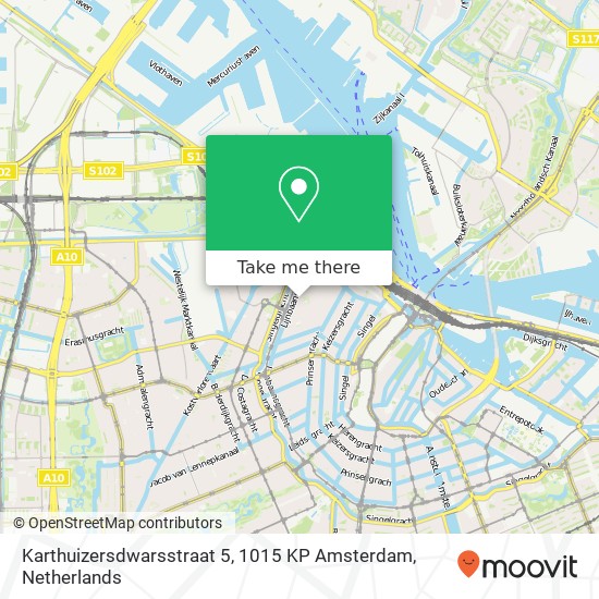 Karthuizersdwarsstraat 5, 1015 KP Amsterdam map