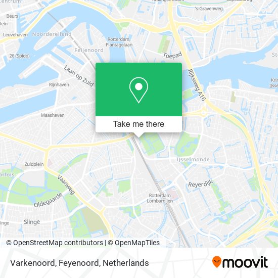 Varkenoord, Feyenoord Karte