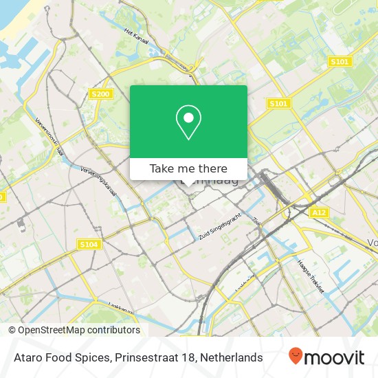 Ataro Food Spices, Prinsestraat 18 map