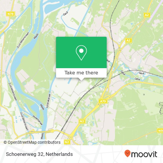 Schoenerweg 32 map