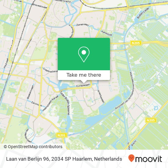 Laan van Berlijn 96, 2034 SP Haarlem map