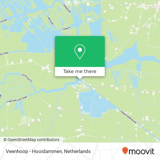 Veenhoop - Hooidammen map