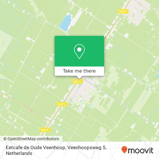 Eetcafe de Oude Veenhoop, Veenhoopsweg 5 map