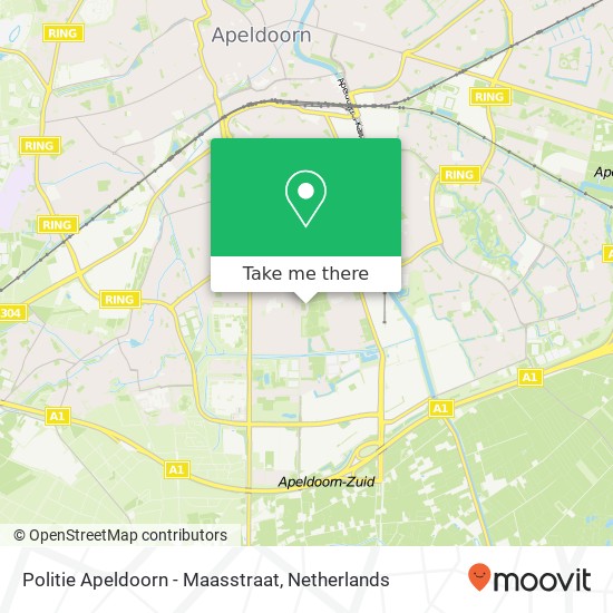 Politie Apeldoorn - Maasstraat map