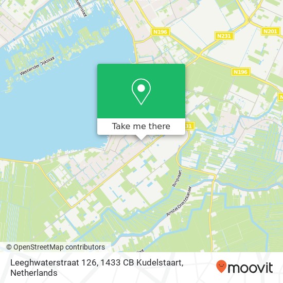 Leeghwaterstraat 126, 1433 CB Kudelstaart map