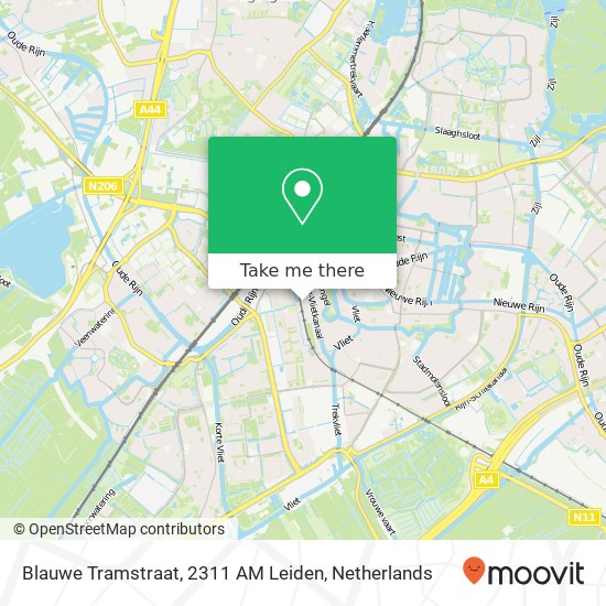 Blauwe Tramstraat, 2311 AM Leiden map