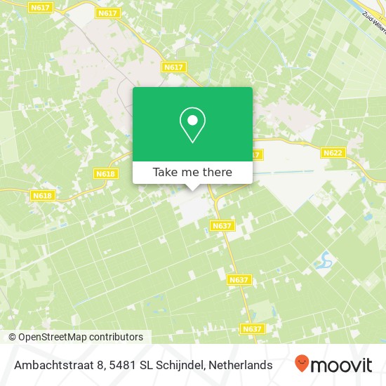 Ambachtstraat 8, 5481 SL Schijndel map