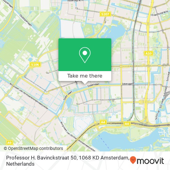 Professor H. Bavinckstraat 50, 1068 KD Amsterdam map