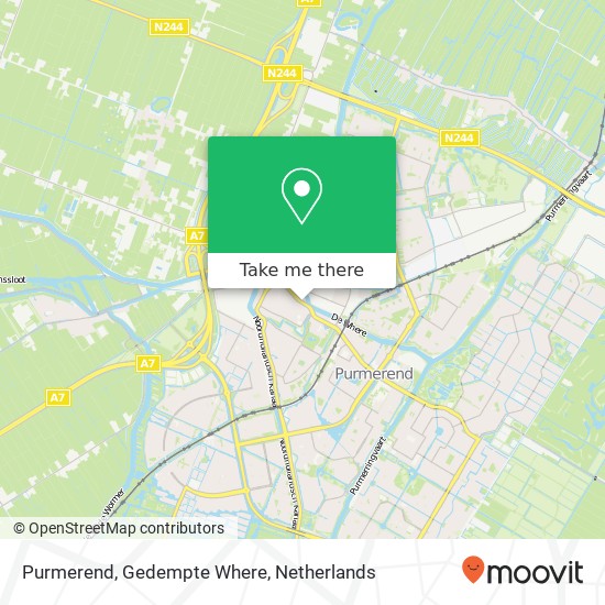 Purmerend, Gedempte Where map