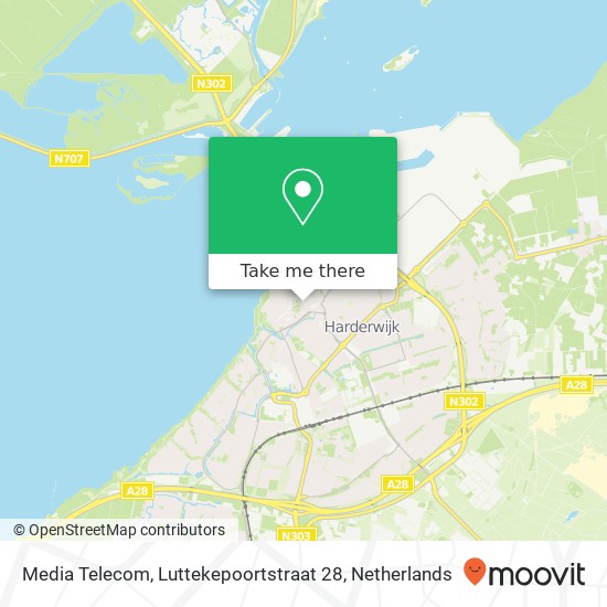 Media Telecom, Luttekepoortstraat 28 Karte