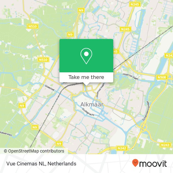 Vue Cinemas NL map