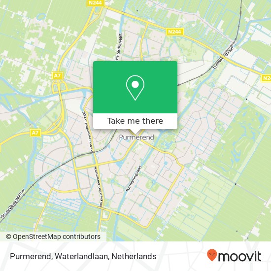 Purmerend, Waterlandlaan map