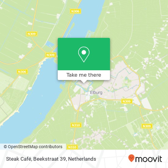 Steak Café, Beekstraat 39 map