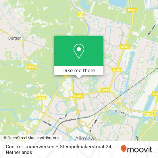 Coninx Timmerwerken P, Stempelmakerstraat 24 Karte