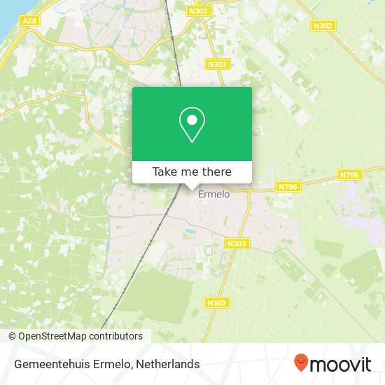 Gemeentehuis Ermelo Karte