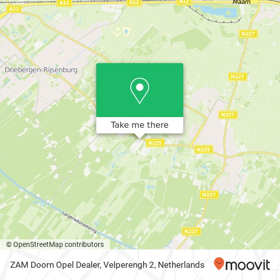 ZAM Doorn Opel Dealer, Velperengh 2 map