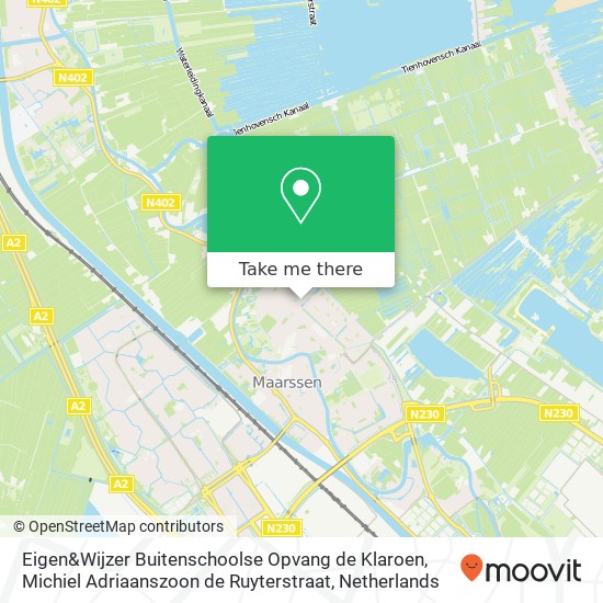 Eigen&Wijzer Buitenschoolse Opvang de Klaroen, Michiel Adriaanszoon de Ruyterstraat map