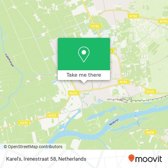 Karel's, Irenestraat 58 map