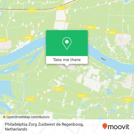 Philadelphia Zorg Zuidwest de Regenboog, Molenkamp 24 map