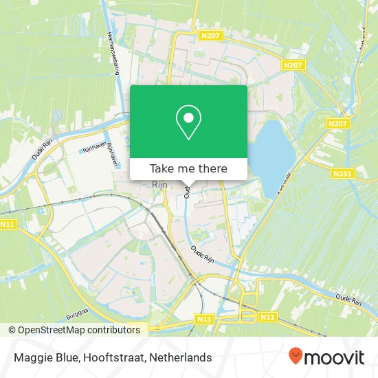 Maggie Blue, Hooftstraat map