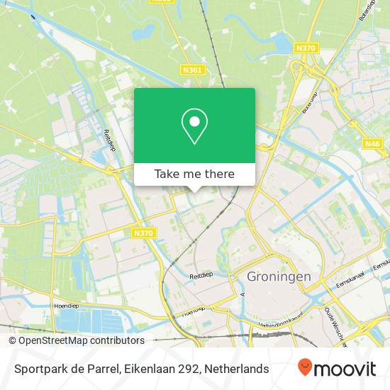 Sportpark de Parrel, Eikenlaan 292 Karte