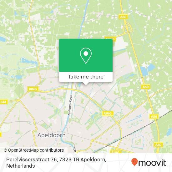 Parelvissersstraat 76, 7323 TR Apeldoorn map