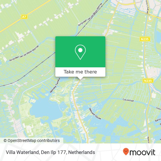 Villa Waterland, Den Ilp 177 map