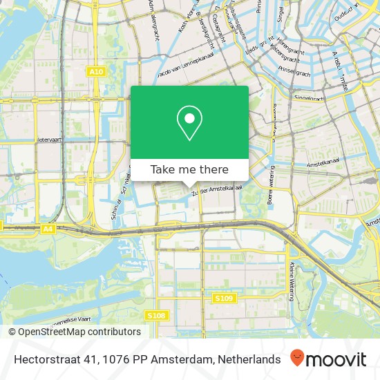 Hectorstraat 41, 1076 PP Amsterdam Karte
