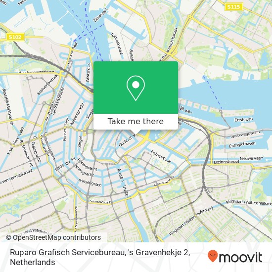 Ruparo Grafisch Servicebureau, 's Gravenhekje 2 map