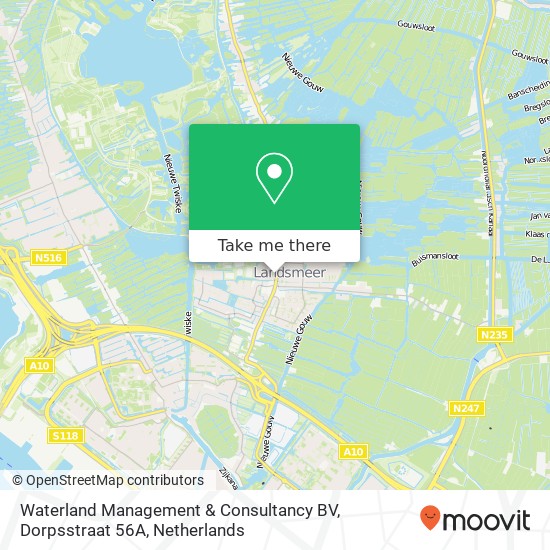 Waterland Management & Consultancy BV, Dorpsstraat 56A Karte