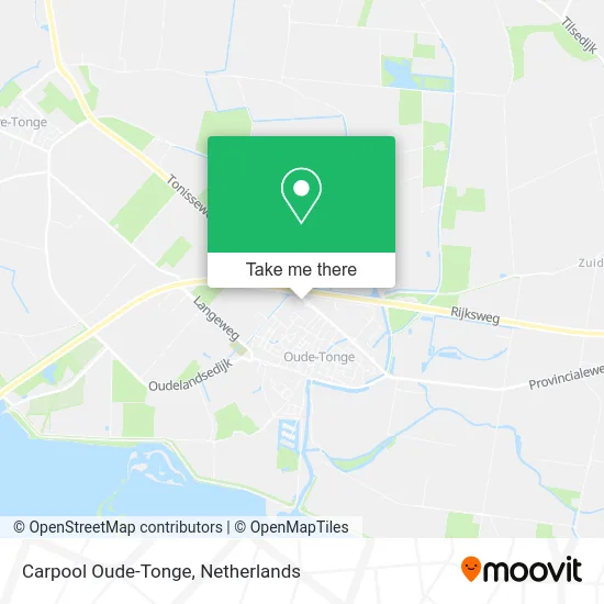 Carpool Oude-Tonge map