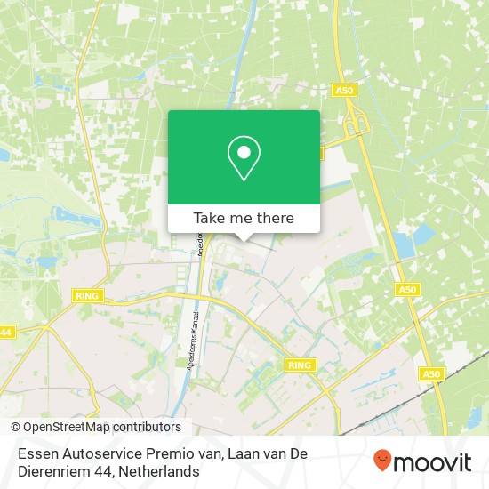 Essen Autoservice Premio van, Laan van De Dierenriem 44 map