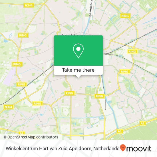 Winkelcentrum Hart van Zuid Apeldoorn map